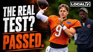 Now or never: Joe Burrow sends clear message after Bengals biggest test of camp
CINCINNATI (WKRC) — The Cincinnati Bengals got their most significant test of training camp Thursday during a joint practice with the Chicago Bears, and their revamped defense ended the day by delivering exactly what coaches have emphasized throughout the offseason: finishing.
Mike Petraglia of CLNS Media told Local 12 sports anchor Yanni Tragellis that the defenses finish was his biggest takeaway from the session.
“The way the defense finished,” Petraglia said. “Thats a big theme.”
The Bengals ended practice with Myles Murphy recording consecutive sacks, including a safety, followed by a sliding interception from Jalen Davis. Petraglia said the performance was particularly encouraging after Cincinnati struggled to close out games defensively last season.
Murphy told Petraglia that one word has repeatedly appeared on the teams meeting room screen: “Finish.”
The defensive line delivered throughout Thursdays practice.
Dexter Lawrence produced one of the days most memorable plays when he tipped a Caleb Williams pass at the line and intercepted it. Rookie Cashius Howell helped create the turnover by coming unblocked and forcing Williams into an off-balance throw.
“Dexter Lawrence is a large, large man in the middle of that defensive line,” Petraglia said. “Hes also a tremendously powerful athlete.”
Howell also impressed during one-on-one drills, showing the explosiveness that has stood out during camp. Petraglia said learning behind veteran Boye Mafe has provided the rookie with a blueprint for the position.
The Bears did have success during portions of red-zone work, but Cincinnatis defense recovered and finished the session strongly despite several players, including Bryan Cook and Dax Hill, not participating.
Petraglia said defensive coordinator Al Golden believes the unit is considerably further along than it was at the same point last year.
Tee Higgins stands out for Bengals offense
Cincinnatis offense had a more uneven afternoon, but Tee Higgins provided one of the biggest bright spots.
Petraglia called Higgins the offensive star of practice after the receiver caught the first six passes thrown his way, including a touchdown during red-zone work.
“To me, Tee Higgins was the star of the day offensively,” Petraglia said. “He looked game ready.”
Joe Burrow looked sharp while targeting Higgins but had more difficulty when Chicago generated pressure. Burrow took multiple practice sacks and threw an interception on an overthrow intended for Mike Gesicki.
There was also a brief confrontation after a Bears defensive lineman grabbed Burrows shoulder pad. Burrow objected, leading to some minor shoving before players were quickly separated.
But Burrows most notable statement came off the field.
Asked about the urgency surrounding a Bengals team attempting to return to championship contention, the quarterback delivered a simple message:
“Now or never.”
Stay up to date with our social media:
WKRC on Facebook: https://www.facebook.com/WKRCTV/
WKRC on Twitter: https://twitter.com/Local12
WKRC on Instagram: https://www.instagram.com/local12wkrc/?hl=en
WKRC on TikTok: https://www.tiktok.com/@local12wkrc?lang=en
Subscribe to WKRC on YouTube: https://www.youtube.com/channel/UC673WfesrYoCgG9VsekGlEQ/?sub_confirmation=1
For more information, visit https://www.local12.com/
Download the WKRC News app: https://local12.com/station/news-app
Download the WKRC Weather app: https://local12.com/weather/weather-app
Have a news tip? Send it directly to us:
Email us: local12@local12.com
Call the Newsroom: 513.421.6872
WKRC is an OH based station and a CBS Television affiliate owned and operated by Sinclair Broadcast Group, Inc. Sinclair Broadcast Group, Inc. is one of the largest and most diversified television broadcasting companies in the country today.
#WKRC #LOCAL12 #cincinnati #news #cincinnatinews
This video and all Sinclair Broadcast Group content archives of local news and sports coverage are available for your use. For more information contact us at contentsales@sbgtv.com Now or never: Joe Burrow sends clear message after Bengals biggest test of camp