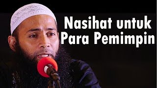 Jleb!! Nasihat untuk para pemimpin (DR. Syafiq Reza Basalamah)