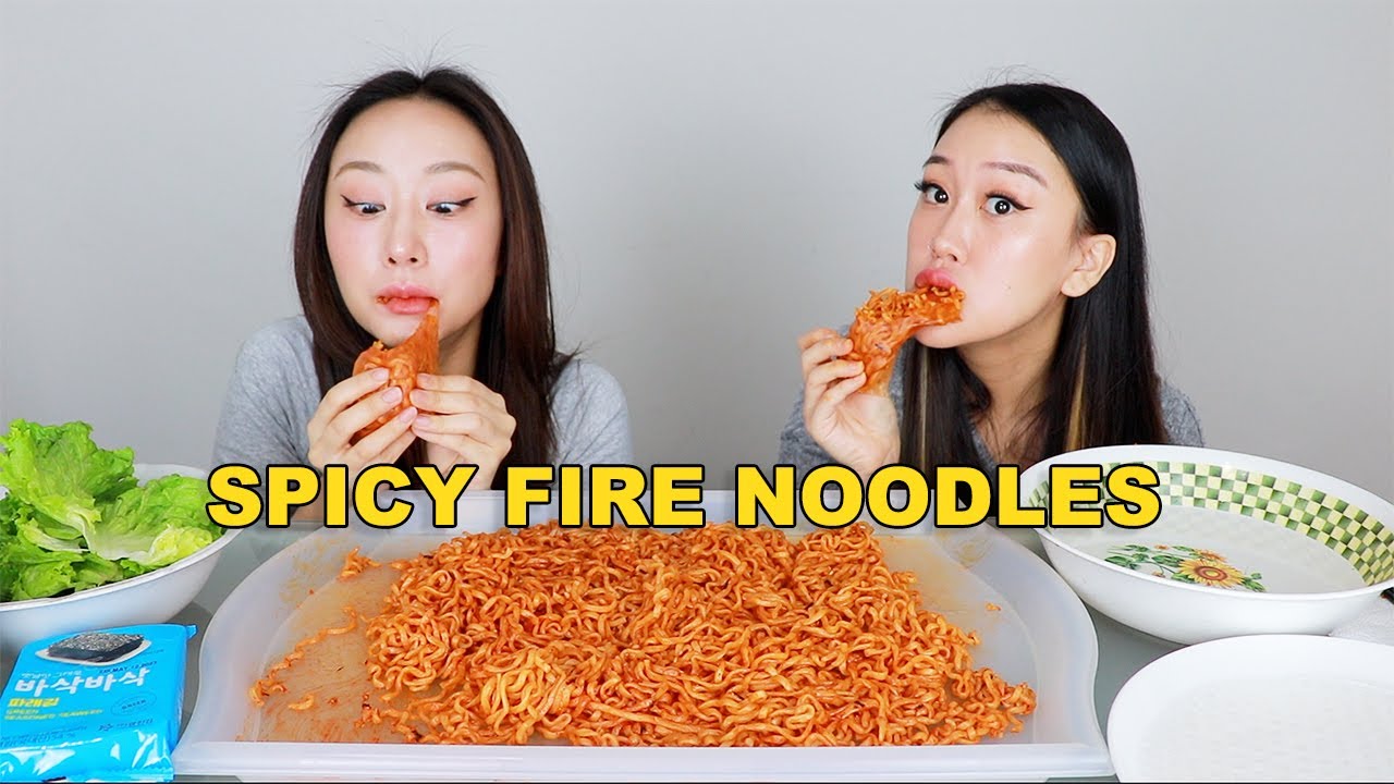 BULDAK FIRE NOODLES IN CHEWY RICE PAPERS? 👀 YouTube
