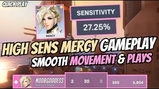 Fast Mercy MOVEMENT! 🎀 0 deaths & RIP Widow lol - S9 ✨ PC Mercy Gameplay ✨ ~ Overwatch 2