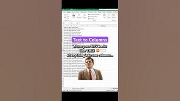How to Instantly Split a Messy CSV into Columns in Excel (text to columns) #excel