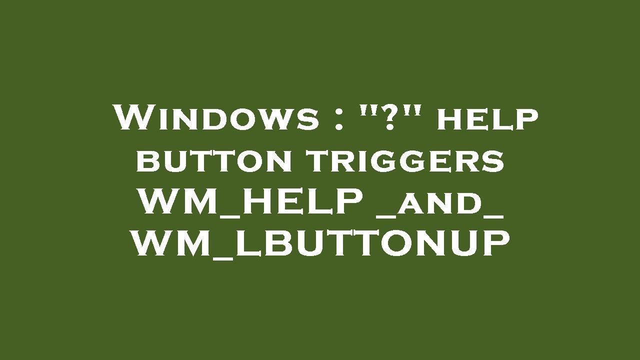 Windows : 