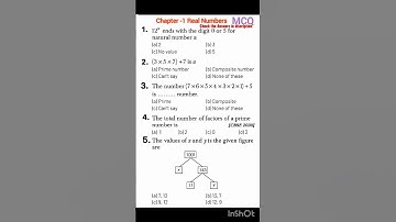 part 1|Real Numbers maths chapter wise MCQ|chapter 1|Real Numbers|cbsc 2023
