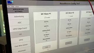 Configure TI's I2C temperature sensor TMP108 via NanoBeacon Config Tool