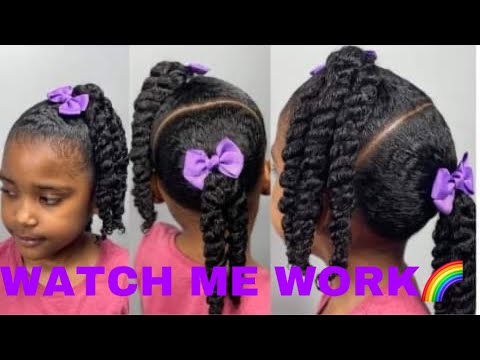 KIDS HAIR TUTORIAL/ WATCH ME WORK 😉 HOW IS MOISTURIZE HAIR PART 2 - YouTube
