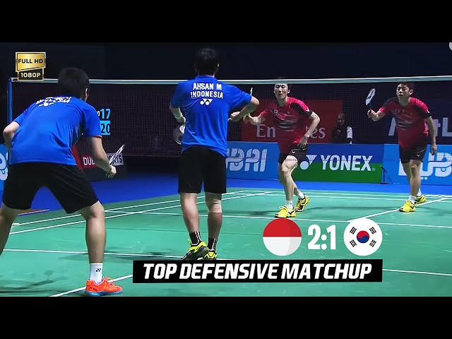 Top DEFENSIVE Matchup | Ahsan/Setiawan vs Lee Yong Dae/Yoo Yeon seong class=