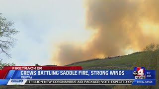 Saddle Fire burning north of Midway grows to 200 acres, Juvenile in custody