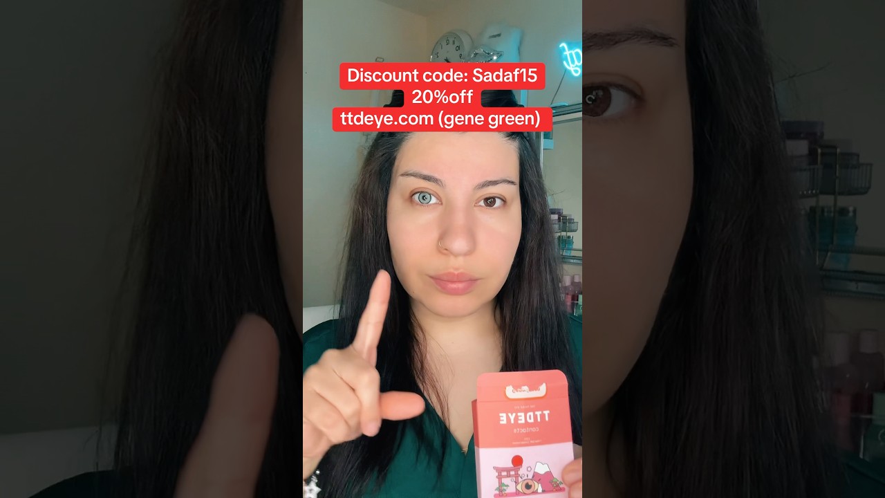 Discount code: Sadaf1520%off ttdeye.com (gene green)  