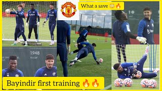Altay Bayindir first Man United training🔥, shocks Onana with his reflexes 🔥😳| New De Gea? 🤔