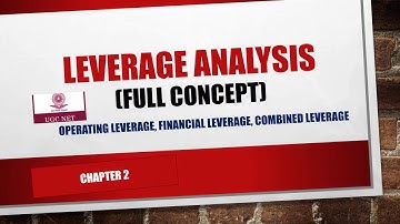 UGC NET COMMERCE|| MANAGEMENT||Leverage analysis|| FINANCIAL MANAGEMENT|| CLASS2