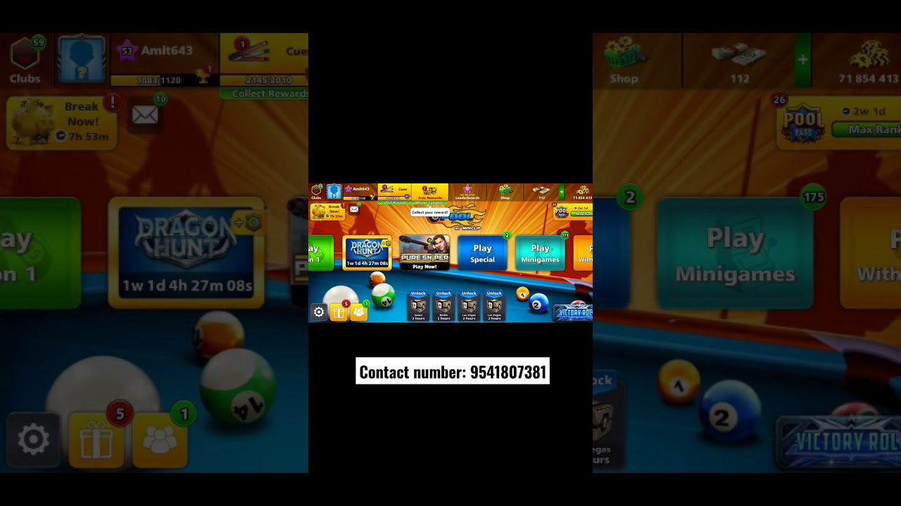 8 ball pool legendary cues account for sale in cheap price 