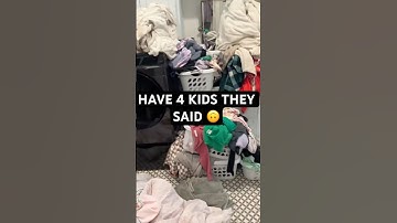 Laundry Cleaning Motivation with 4 kids