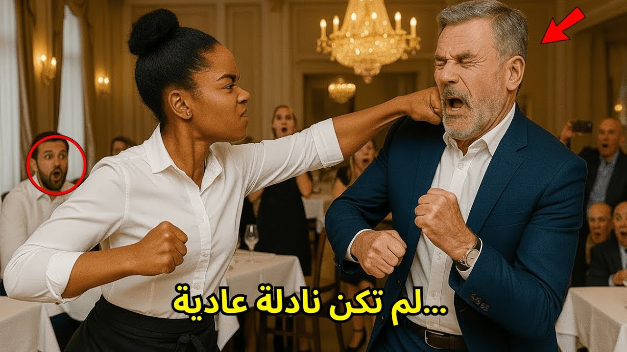 مليونير يعتدي على نادلة سوداء… ولم يكن يعلم أنها مقاتلة خطيرة فجمدت المكان بالكامل