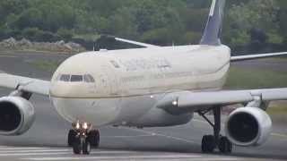 Saudi Arabian Airbus A330-3 take off Istanbul Ataturk Airport