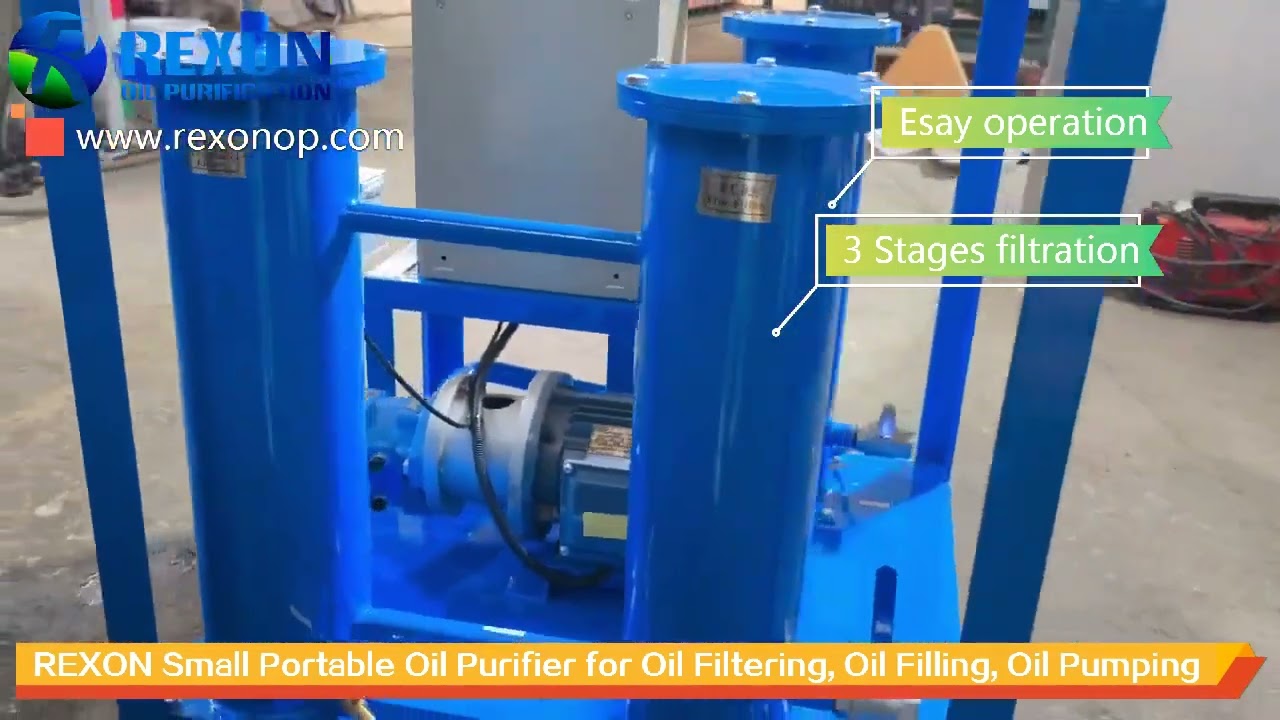 REXON High Precision Portable Oil Filtration Machine, Oil Filling Machine