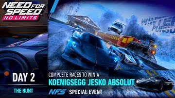 Day 2 (The Hunt) Koenigsegg Jesko Absolut Special Event | NFS No Limits