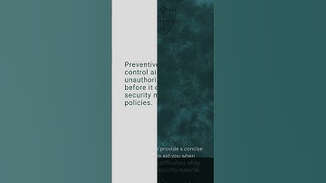 Preventive Access Control, Cybersecurity Mini Dictionary #shorts