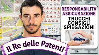 Responsabilita Conducente Ed Icurazione - Il Re Delle Patenti - Patente B - Esame Di Teoria