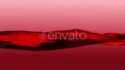 Beautiful Water Surface. Light Red Color. Abstract Background with Animation Waving of Waterline...
