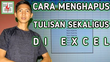 Cara Menghapus Tulisan Sekaligus di Excel
