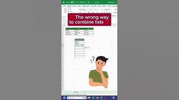 Combine lists in Excel | Amazing Excel tricks #excel #exceltips #exceltricks