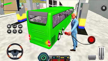 Real Uphill Bus Games 2025 - Public Transport Bus Offroad Driving Video Game | Android GamePlay