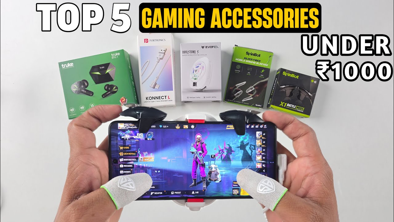 Top 5 Gaming Accessories Under ₹1000 for Mobile Gaming | Unboxing ...
