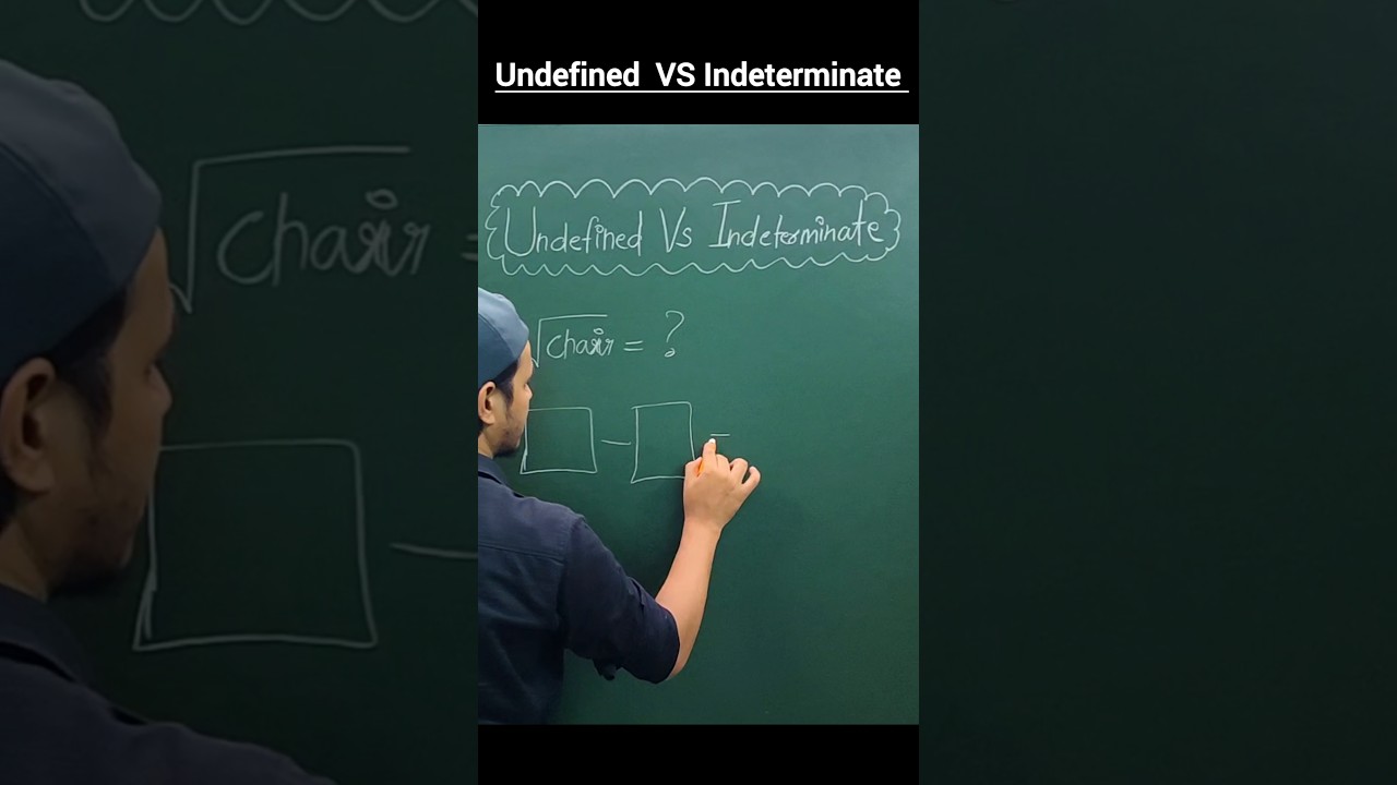 Undefined VS Indeterminate #maths #learn #learning #knowledge #education #class11 #basic #trending