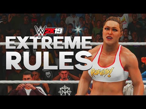 WWE 2K19 | EXTREME RULES - Ronda Rousey vs Kairi Sane vs Lana