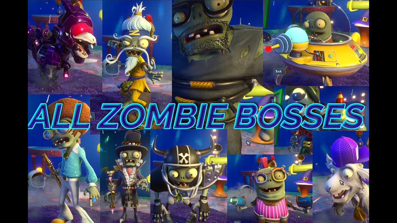 Plants vs Zombies Garden Warfare 2 All Zombie Bosses | Pflanzen gegen Zombies Garden Warfare 2 Link