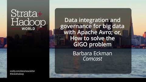 Data integration and governance for big data with apache avro