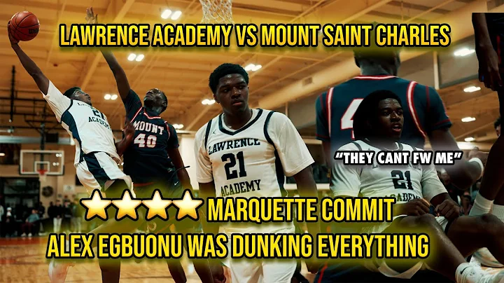 Alex Egbuonu went off and was dunking everything 🤯 MSC vs Lawrence at ZG Prep Classic