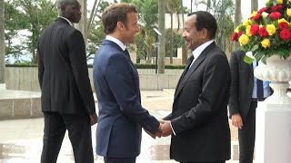 French President Macron meets Cameroonian counterpart Biya in African tour | AFP