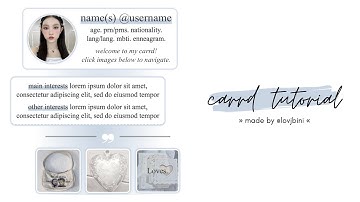 soft & easy carrd tutorial — © rshu