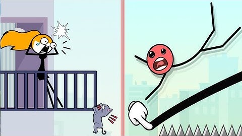 Mr Bounce (WEEGOON) - Gameplay Walkthrough - All Levels 1-37 - Funny Stickman Brain Puzzle Game