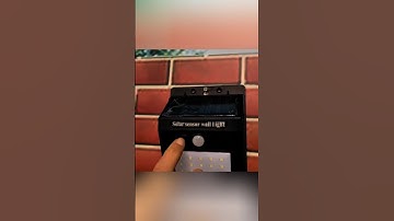 Lampada Led Carregamento Luz Solar Com Sensor De Movimento Facíl Instalação #lampadaled #eletrica