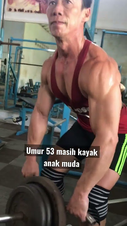 Umur 53 Th Size ototnya gokil, pemula wajib tau. #workout #fitness #bodyfitness #squats #backworkout