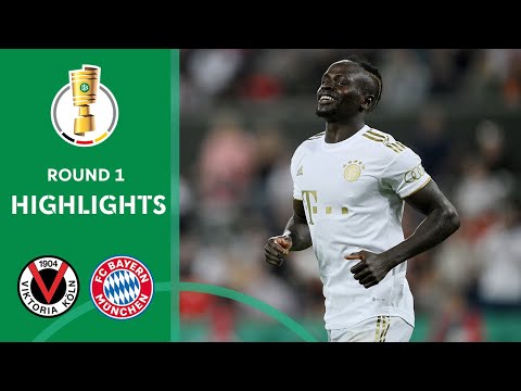 Manè, Musiala &amp; Tel score | Viktoria Köln vs. FC Bayern München 0-5 | Highlights | DFB-Pokal Round 1