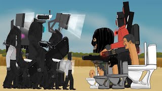 Skibidi toilets vs Camera man, Speaker man, Tv man Compilation Animation Drawing Cartoon 2