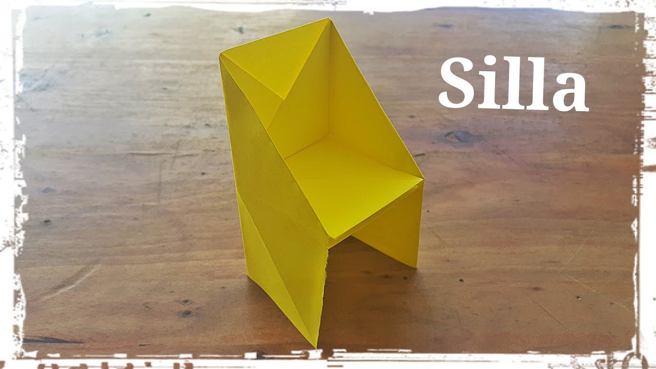 Silla de Papel Origami YouTube