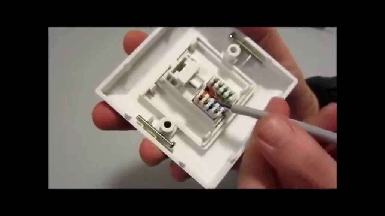 io box cabling - YouTube ethernet cable t568b rj45 wiring diagram 