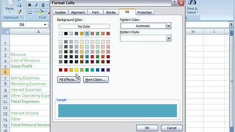 Create a Custom Cell Style in Excel 2007