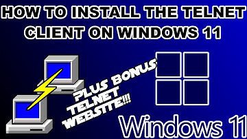 How can I install the Telnet client in Windows 11 #Install #Telnet #Client #Windows11