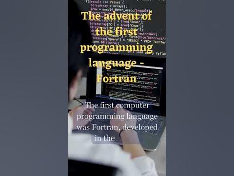 The First Programming Language. #programming #programmer #facts # ...