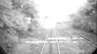 momento de el choque  de micro escolar con un tren en Campana   TN..mp4
