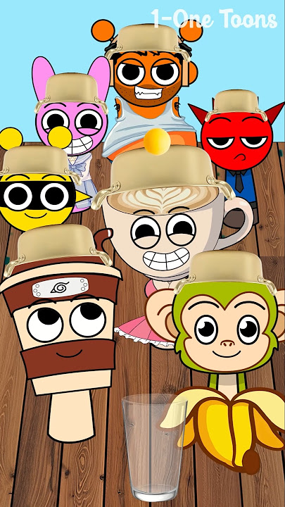 So Easy! Ping Pong Ball Shots Challenge With Sprunki | Incredibox Sprunki #incredibox