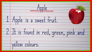 10 Lines On Apple In English Essay On Apple In English Ten Lines On Apple Fruit