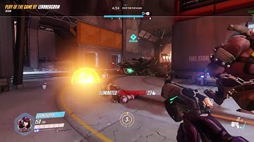 Overwatch // D.Va quintuple kill // play of the game