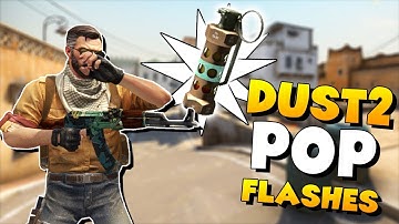 CS:GO - 10 Must-Know Self Pop Flashes on NEW Dust2