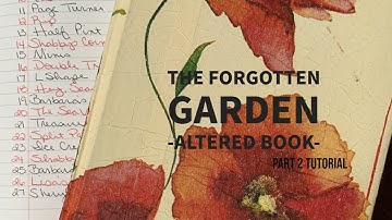 Altered Book  - The Forgotten Garden Pockets - Tutorial Part 2